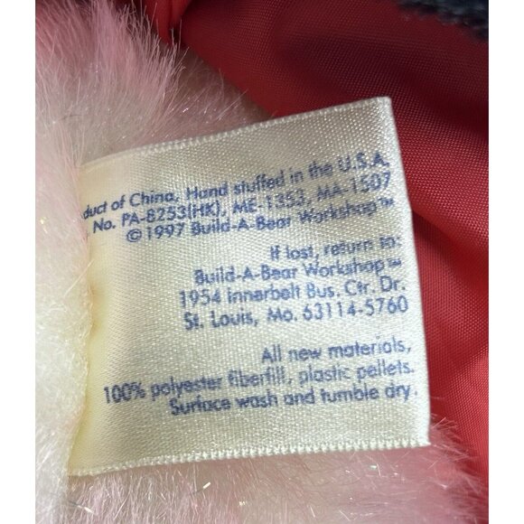 Hopeful Wishes Teddy Build a Bear Breast Cancer Retired with Pink Pin 1997 - Picture 13 of 13